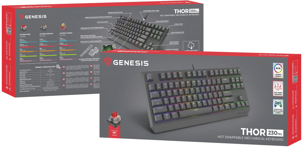 Genesis Thor 230 TKL Outemu Red