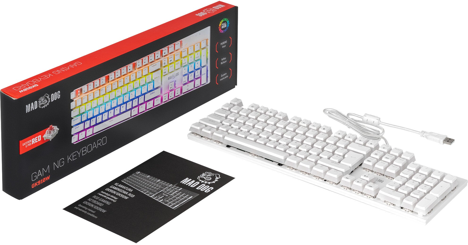 Mad Dog GK910W Gateron Red